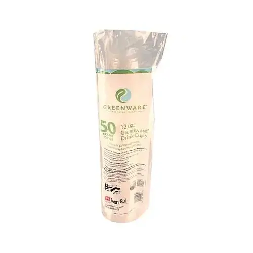 Greenware Cold Cup 12 OZ PLA Clear 92MM - pack of 1000 Greenware Cold Cup 12 OZ PLA Clear 92MM - pack of 1000