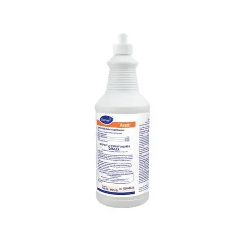 Avert Disinfectant Cleaner 32 FLOZ Liquid RTU Sporicidal Heavy Duty Yellow - pack of 12 Avert Disinfectant Cleaner 32 FLOZ Liquid RTU Sporicidal Heavy Duty Yellow - pack of 12