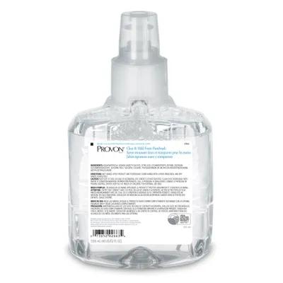 PROVON 1941-02 PROVON Clear & Mild Hand Soap Foam 1200 mL 5.11X3.69X8.95 IN Fragrance Free Clear Dye Free For LTX-12 - pack of 2