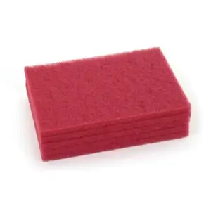 ADVANCE CONTROLS INC 976558 Advance Replacement Scrubber Red Buffing Pads Orbital Floor Machine Case Of 5