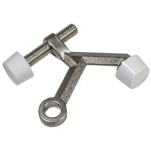 Prime-Line 1-1/4 In. Diecast Construction Satin Nickel 30-Degree Adjustable Hinge Bolt Pin Door Stop - pack of 10 Prime-Line 1-1/4 In. Diecast Construction Satin Nickel 30-Degree Adjustable Hinge Bolt Pin Door Stop - pack of 10