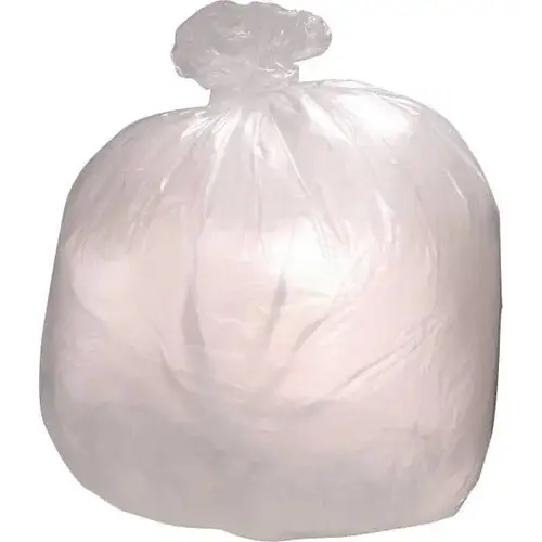 Can Liner, 60 Gal., 2 Mil, High Density, Clear, 38" X 58" - pack of 100 Can Liner, 60 Gal., 2 Mil, High Density, Clear, 38" X 58" - pack of 100