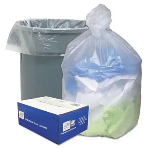 Ultra Plus High Density Can Liners, 31-33gal, 11 Microns, Natural, Carton Of 500 Ultra Plus High Density Can Liners, 31-33gal, 11 Microns, Natural, Carton Of 500