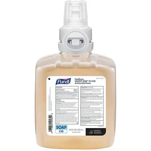 Purell Hand Soap Foam 1200 mL 5.18X3.45X7.3 IN Unscented Fragrance Free Antimicrobial Healthcare 2% CHG For CS8 - pack of 2 Purell Hand Soap Foam 1200 mL 5.18X3.45X7.3 IN Unscented Fragrance Free Antimicrobial Healthcare 2% CHG For CS8 - pack of 2