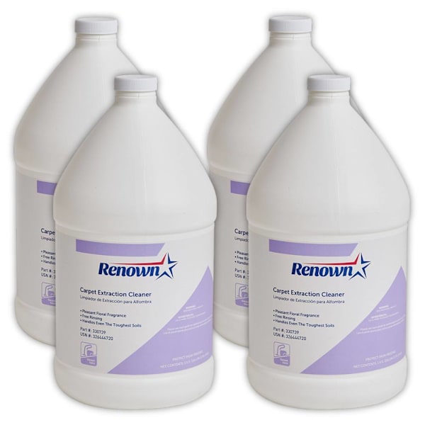 Renown REN002 Carpet Extraction Cleaner 1 Gal. - pack of 4