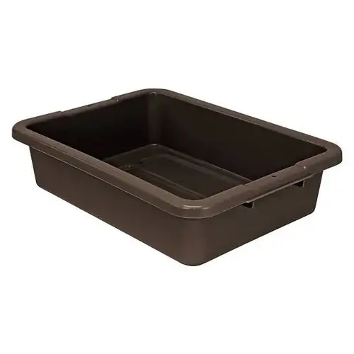 Bussing Tub, 20" X 15" X 5", Brown - pack of 12 Bussing Tub, 20" X 15" X 5", Brown - pack of 12