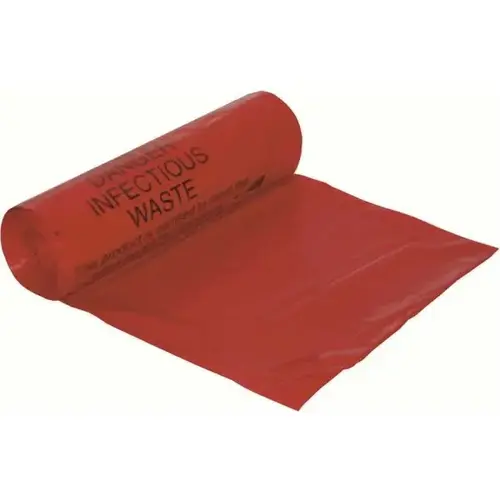 33 Gallon Red Biohazard Can Liner - pack of 200 33 Gallon Red Biohazard Can Liner - pack of 200