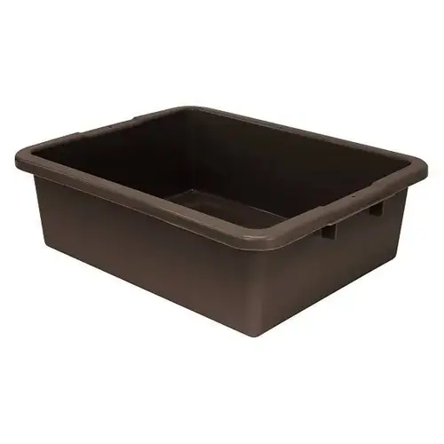 Bussing Tub, 21-1/2" X 17" X 7", Brown - pack of 12 Bussing Tub, 21-1/2" X 17" X 7", Brown - pack of 12