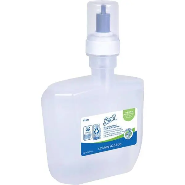 Kimberly-Clark PROFESSIONAL Scott Essential Hand Soap Foam 1.2 L Unscented Fragrance Free Clear Luxury - pack of 2 91591 Kimberly-Clark PROFESSIONAL Scott Essential Hand Soap Foam 1.2 L Unscented Fragrance Free Clear Luxury - pack of 2 91591