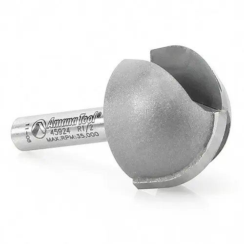Amana Tool - 51402 Solid Carbide CNC Spiral 'O' Flute, Aluminum Cutting 1/4 Dia X 5/8 X 1