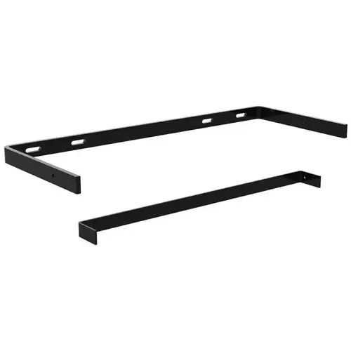 8" x 14" Low Profile Floating Shelf Bracket, Black Finish 8" x 14" Low Profile Floating Shelf Bracket, Black Finish