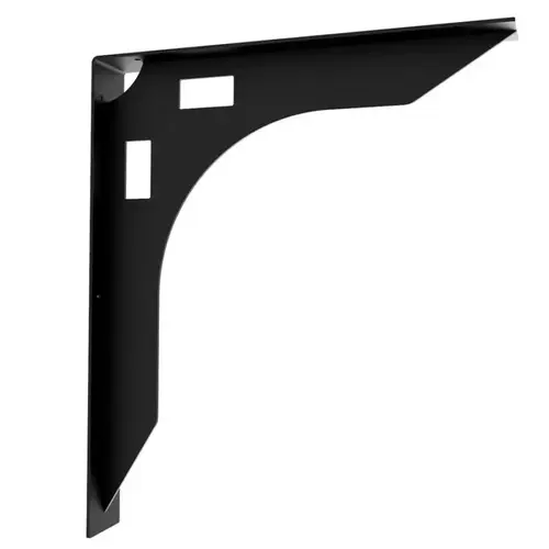 24-1/2" x 20-3/4" Wall Mount Desk Bracket, Matte Black Finish 24-1/2" x 20-3/4" Wall Mount Desk Bracket, Matte Black Finish