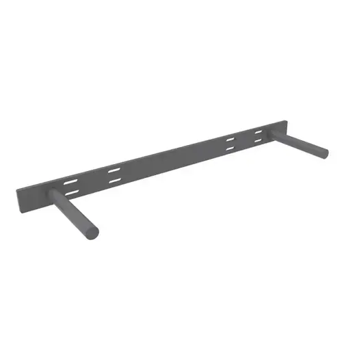 6" x 22-1/2" Floating Shelf Support Rod Bracket, Steel Finish Black 6" x 22-1/2" Floating Shelf Support Rod Bracket, Steel Finish Black