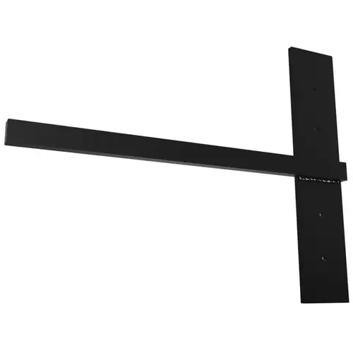 18" x 14" Stud Mount Floating Shelf Bracket, Black Finish 18" x 14" Stud Mount Floating Shelf Bracket, Black Finish