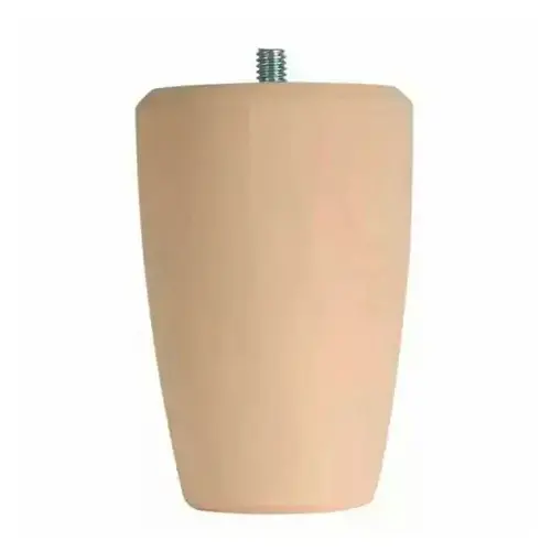 2-5/8" Wide x 4" High Round Taper Bun Foot, Hickory 2-5/8" Wide x 4" High Round Taper Bun Foot, Hickory