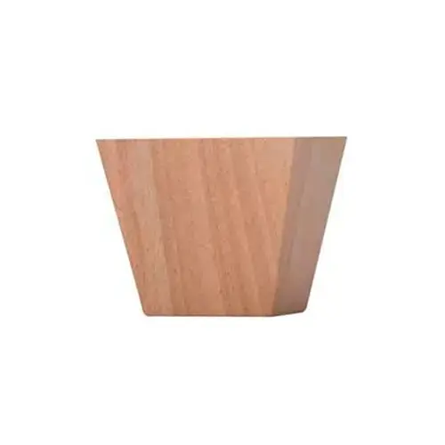 3-1/2" Wide x 3" High Contemporary Bun Foot, Alder 3-1/2" Wide x 3" High Contemporary Bun Foot, Alder