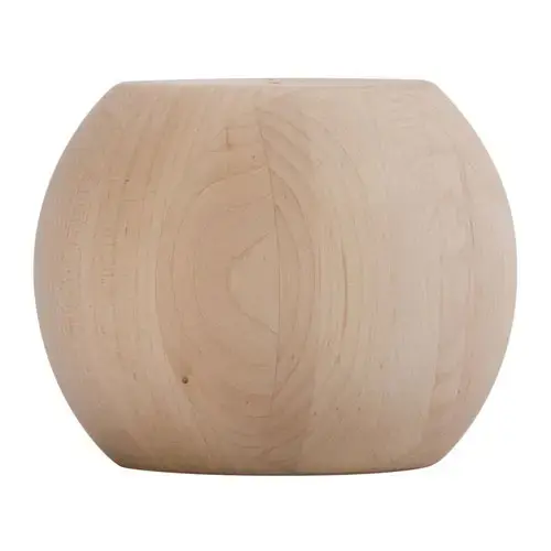 4-7/8" Wide x 4" Height Large Ball Bun Foot, Maple 4-7/8" Wide x 4" Height Large Ball Bun Foot, Maple