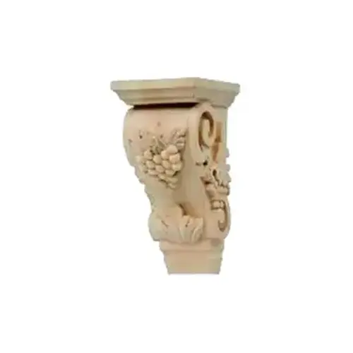 Decorative Corbels Vineyard Collection, Machined Wood 12" Unfinished Cherry Decorative Corbels Vineyard Collection, Machined Wood 12" Unfinished Cherry