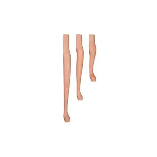 15" High Queen Anne Table Leg, Oak 15" High Queen Anne Table Leg, Oak