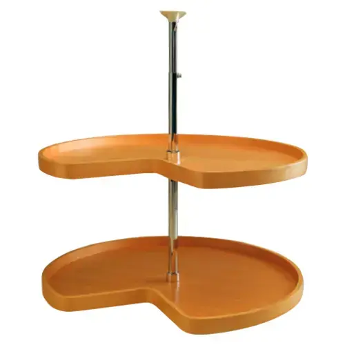 Omega National 18" D Maple Full Circle Lazy Susans, Independently Rotating 3 Shelves Omega National 18" D Maple Full Circle Lazy Susans, Independently Rotating 3 Shelves