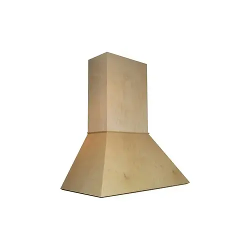 Omega National 36"W Maple Euro Wood Wall Mount Range Hood, Broan Compatible Liner Included