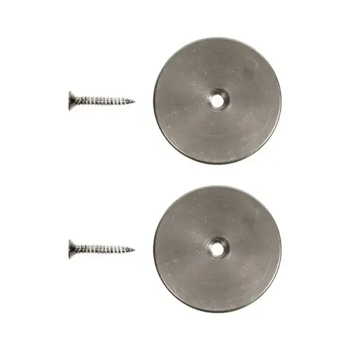 1-15/16" Rail End Cap Set for E-Glide Ladder Rail, Satin Nickel 1-15/16" Rail End Cap Set for E-Glide Ladder Rail, Satin Nickel