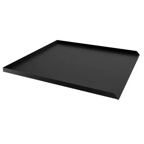 15"W x 21"L x 1"H Ice Maker Drip Pan, Flat Black 15"W x 21"L x 1"H Ice Maker Drip Pan, Flat Black