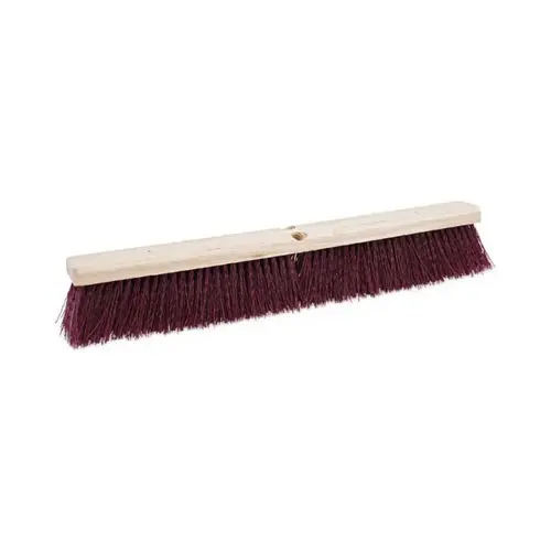 Boardwalk 24" x 3-1/2" Floor Brush Head with Stiff Polypropylene Bristles, Maroon Boardwalk 24" x 3-1/2" Floor Brush Head with Stiff Polypropylene Bristles, Maroon