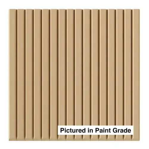Tambour Panel Style 202, 3/4" Bevel Slat Thick, 12"W x 48"L Paint Grade Tambour Panel Style 202, 3/4" Bevel Slat Thick, 12"W x 48"L Paint Grade