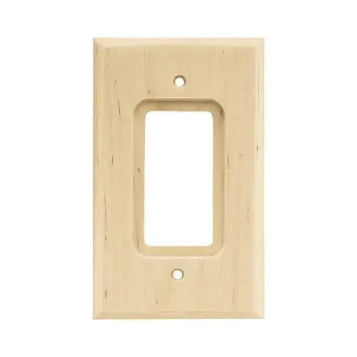 SGL DECORATOR WALL PLATE, UNFINISHED WOOD SGL DECORATOR WALL PLATE, UNFINISHED WOOD