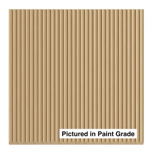 Tambour Panel Style 107, 3/8" Shallow Double Bead, 12"W x 48"L Paint Grade Tambour Panel Style 107, 3/8" Shallow Double Bead, 12"W x 48"L Paint Grade