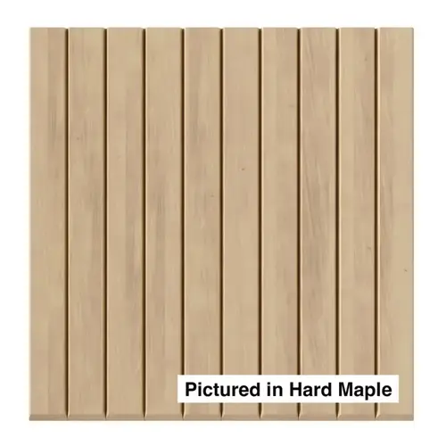 Tambour Panel Style 206, 1-1/2" Bevel Slat Thin, 12"W x 48"L Hard Maple Tambour Panel Style 206, 1-1/2" Bevel Slat Thin, 12"W x 48"L Hard Maple