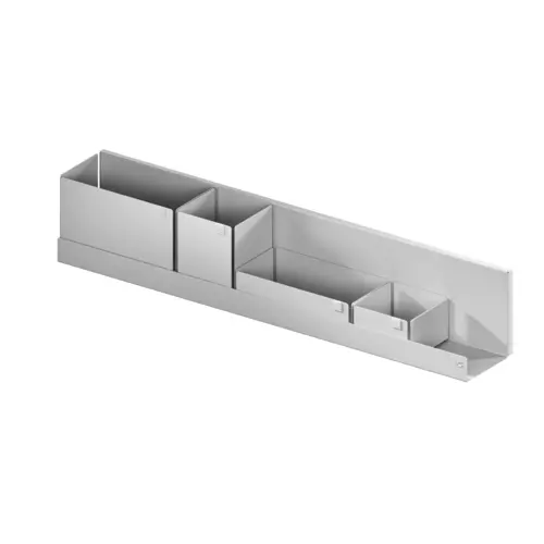 ADD Board Floating Shelf Set, 29-1/2" W, Silver ADD Board Floating Shelf Set, 29-1/2" W, Silver