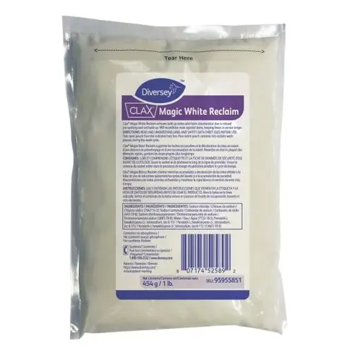 Clax Magic White Reclaim Whiteness Enhancer Laundry Stain Remover 1 LB Powder Manual - pack of 12 Clax Magic White Reclaim Whiteness Enhancer Laundry Stain Remover 1 LB Powder Manual - pack of 12