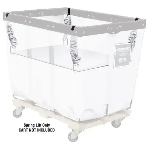 Spring Lift For 10 Bushel Basket Truck, White Spring Lift For 10 Bushel Basket Truck, White