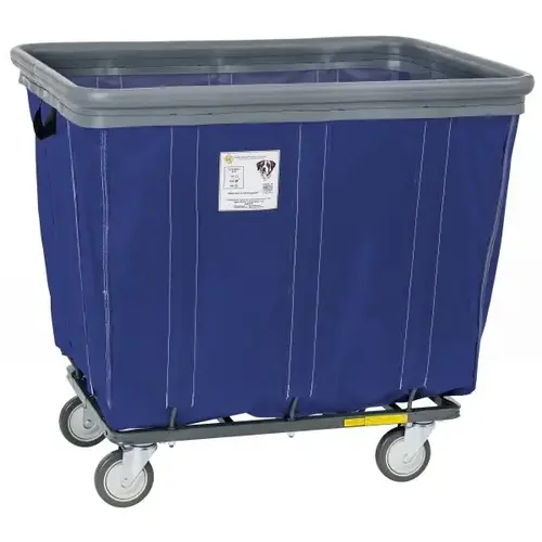 Products 10 Bushel Vinyl Basket Truck W/ Bumper, Steel Base, All Swivel Casters, Navy Products 10 Bushel Vinyl Basket Truck W/ Bumper, Steel Base, All Swivel Casters, Navy