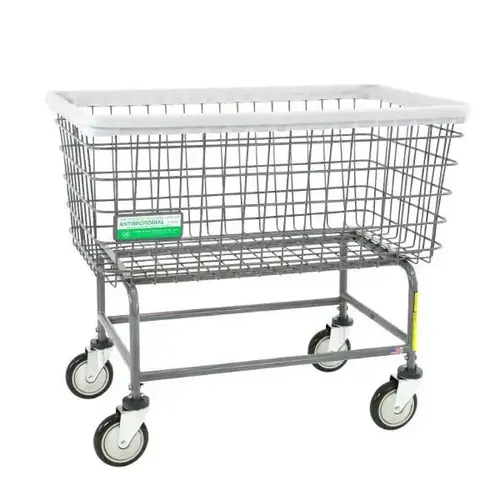 Products Antimicrobial Mega Capacity "Big Dog" Wire Laundry Utility Cart, 6 Bushel Products Antimicrobial Mega Capacity "Big Dog" Wire Laundry Utility Cart, 6 Bushel