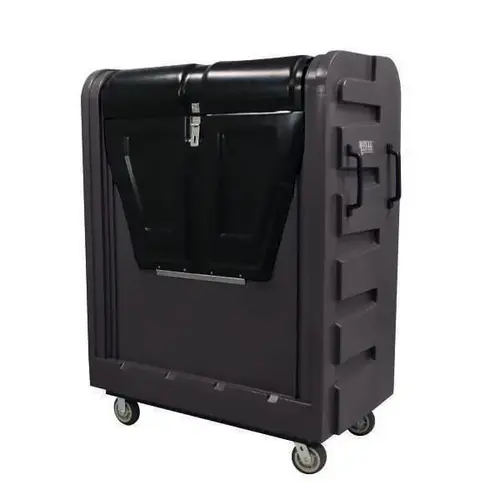 Bulk Security Poly Truck 48cf Black Full Swivel Bulk Security Poly Truck 48cf Black Full Swivel