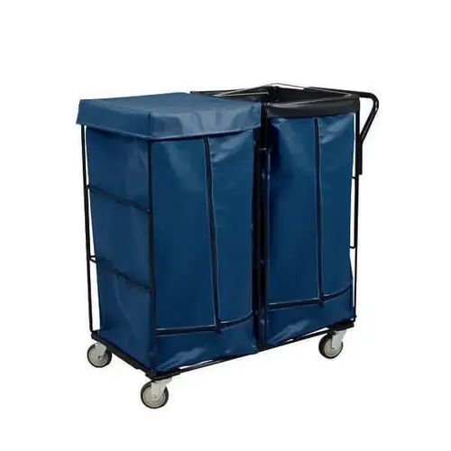 Linen Cart 41cf Navy Full Swivel Linen Cart 41cf Navy Full Swivel