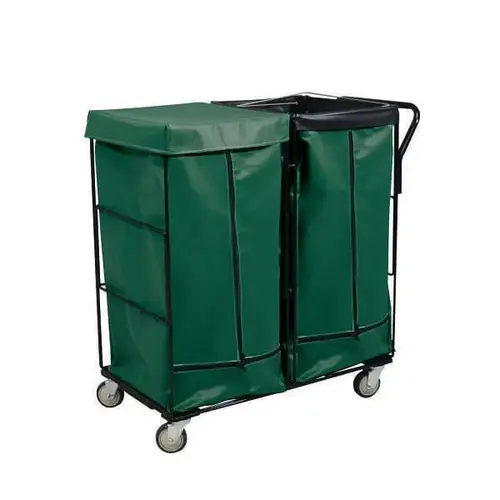 Linen Cart 41cf Green Full Swivel Linen Cart 41cf Green Full Swivel