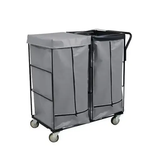 Linen Cart 41cf Gray Full Swivel Linen Cart 41cf Gray Full Swivel