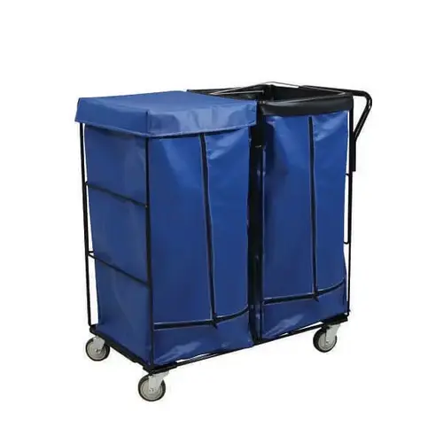 Linen Cart 41cf Blue Full Swivel Linen Cart 41cf Blue Full Swivel