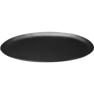 Wescon 097730BLK24 Lancaster Oval Black Laminated Leatherette Tray - pack of 24