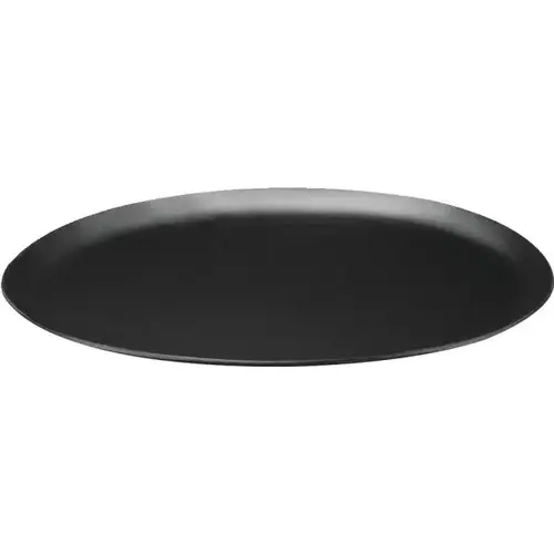Lancaster Oval Black Laminated Leatherette Tray - pack of 24 Lancaster Oval Black Laminated Leatherette Tray - pack of 24