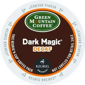 GREEN MOUNTAIN COFFEE ROASTERS 5000378924 Dark Magic Decaffeinated K-Cup Coffee Pack - pack of 96