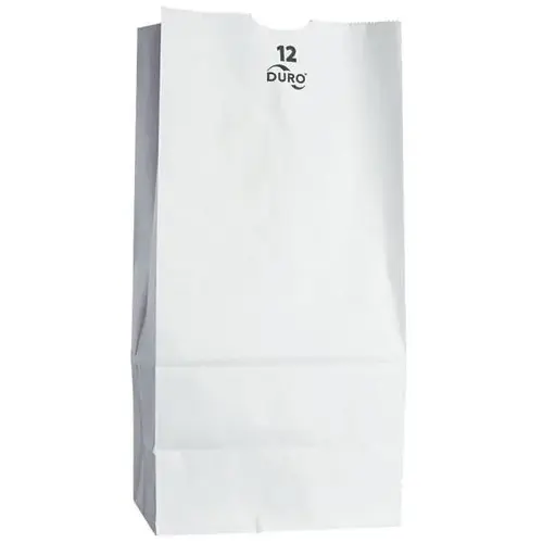 12# 13-3/4 In. X 7-1/16 In. X 4-1/2 In. White Standard Grocery Bags - pack of 500 12# 13-3/4 In. X 7-1/16 In. X 4-1/2 In. White Standard Grocery Bags - pack of 500