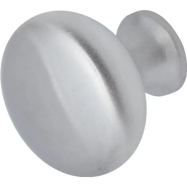 GENERIC PRIVATE BRAND 1-1/4 Cabinet Knob Satin Chrome - pack of 5 FY-138SC