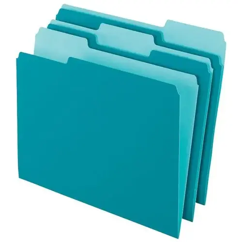 Teal 2-Tone File Folder - pack of 100 Teal 2-Tone File Folder - pack of 100