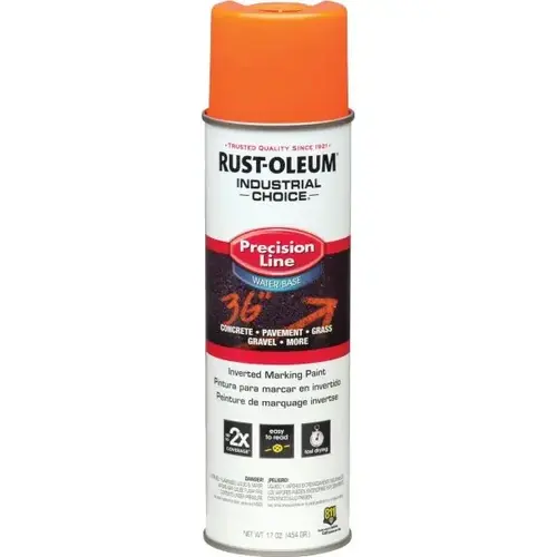 Inverted Marking Paint - Fluorescent Orange, Water, 17 Oz - pack of 12 Inverted Marking Paint - Fluorescent Orange, Water, 17 Oz - pack of 12