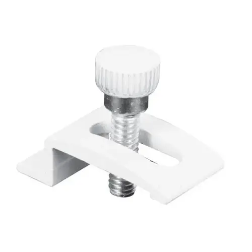 Make 2 Fit Storm Dr Panel Clips With Screws,wt Finish - pack of 8 Make 2 Fit Storm Dr Panel Clips With Screws,wt Finish - pack of 8
